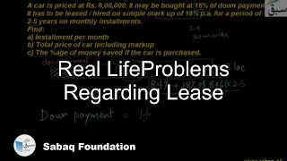 Real LifeProblems Regarding Lease