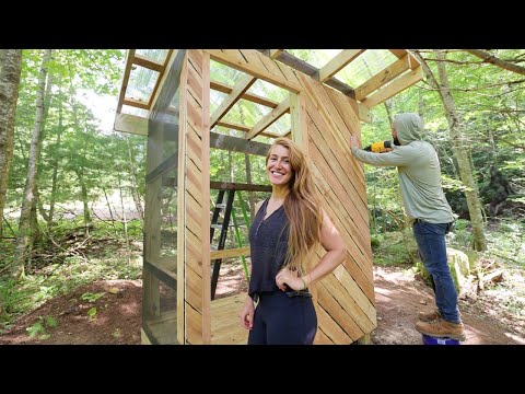 Building An Outdoor Shower In The Forest!