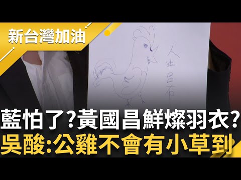 葛瑞絲教育國民黨看清楚差別! "公雞"鮮燦羽衣.激情高鳴搶風采? 藍怕昌了? GRACE酸:公雞不會有小草到│許貴雅 主持│【新台灣加油 完整版】20250716│三立新聞台