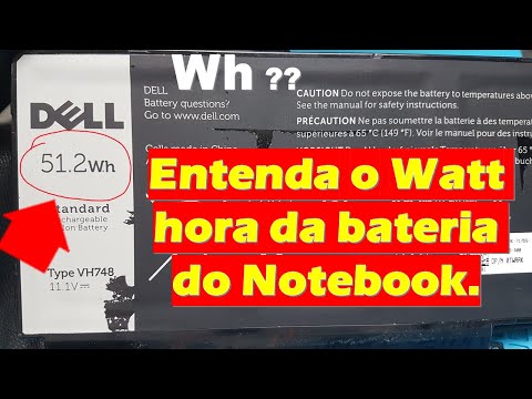 Bateria de notebook em Wh (Watt - hora). Como converter para mAh.