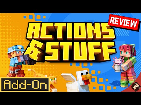 ACTIONS & STUFF OUT NOW! Review & Showcase | Minecraft Bedrock Marketplace Resource Pack