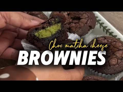 Choc Matcha Cheese Brownies