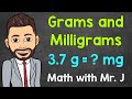 Converting Grams and Milligrams