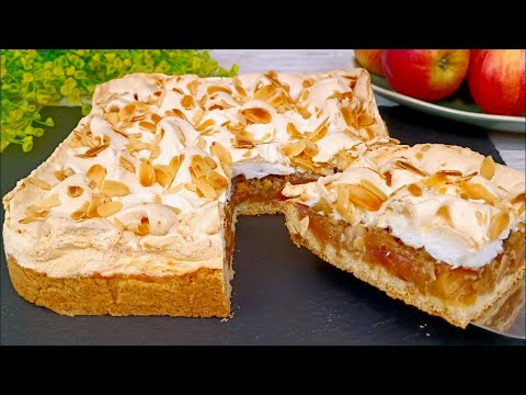 🍎 Ich habe noch nie so leckeren Apfelkuchen gegessen. Fantastisch Kuchen Rezept mit frischen Äpfeln.