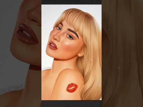 Sabrina Carpenter art ♡ #sabrinacarpenter #digitalart
