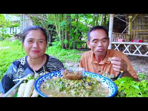 ลาบเทาน้ำขาวๆเครื่องหลายๆใส่ใบขิงหอมๆแซ่บๆ