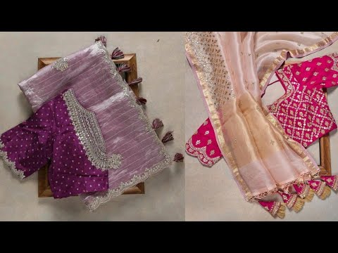 Beautiful Saree Blouse Designs || Latest Designer Saree Blouse Collection #sareeblousedesigns #viral