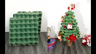 DIY Reciclaje: Árbol de Navidad ecológico con cajas de huevo