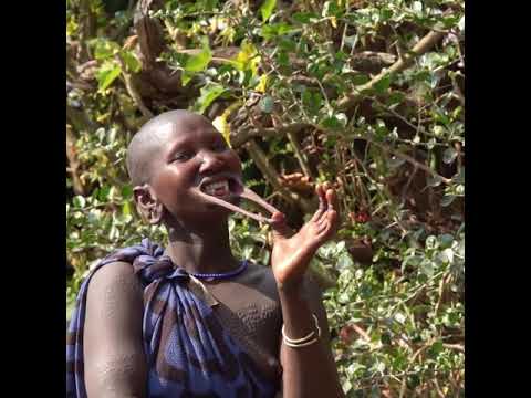 Surma tribe women lip plate | Mamaru