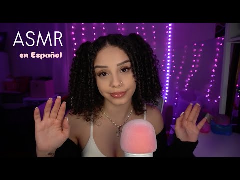 ASMR en Espanol | Tapping, Skin Sounds & Spanish Whispers for Sleep and Tingles✨⭐️ + Mouth Sounds 💕