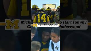Per multiple reports, Michigan is expected to bench Bryce Underwood and start Tommy Carr. Thoughts?