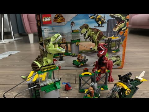 LEGO JURASSİC WORLD TREX DİNOZOR KAÇIŞI | AYAZ VE DOĞUYA LEGO ALDIK DİNOZOR SAVAŞI ÇIKTI #lego