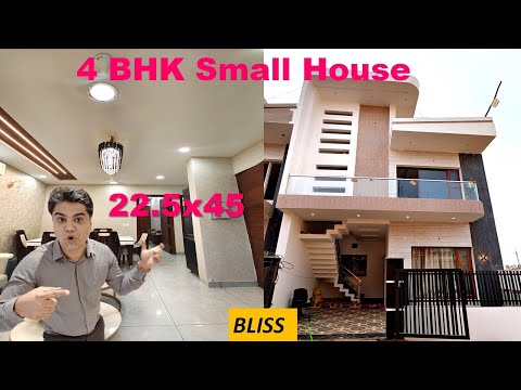 Small house 4 bhk simple house design with car parking |  Sweet 4 bedroom house with car parking