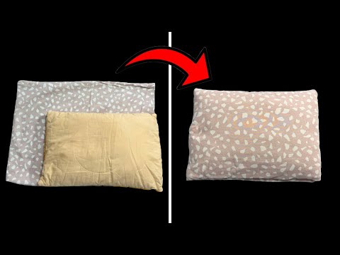 The Easiest Way to Put a Large Pillowcase on Any Pillow! | DIY Home Ideas