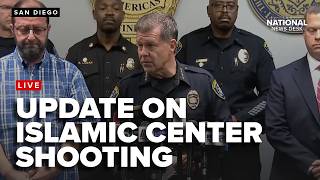 Authorities hold a news conference on the deadly shooting at the Islamic Center of San Diego