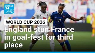 YouTube video thumbnail: World CUP 2026: England Stun France in Goal Fest for Third Place