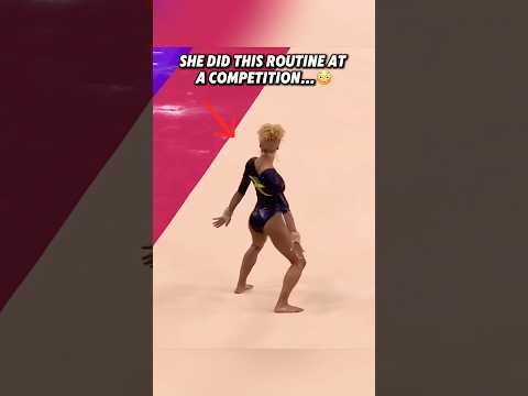 I could never do all that at a COMPETITION😭 #gymnastics #funny #tumbling #gymnast