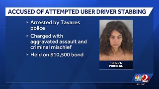 Woman arrested after threatening to kill Uber driver with knife, Tavares police say