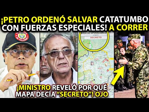 🚨Petro ORDENÓ CORRER al ELN de Catatumbo con FUERZAS ESPECIALES ¡Ministro habló de mapa "secreto"!