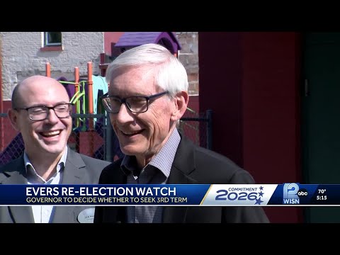 YouTube video thumbnail: Gov. Evers Says Reelection Decision Coming in "a Couple Weeks"