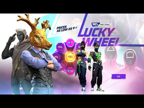 SQUID GAME LUCKY WHEEL EVENT FREE FIRE | NEXT DISCOUNT EVENT | FREE FIRE NEW EVENT | FF NEW EVENT