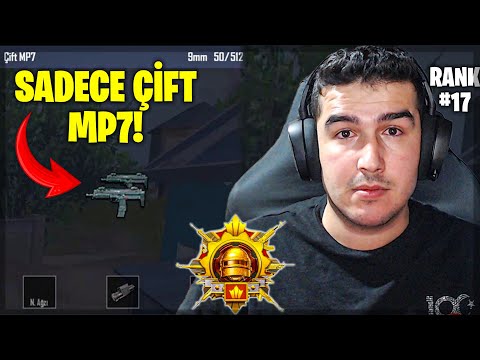 FATİH LİGİNDE SADECE ÇİFT MP7 İLE OYNADIM! ONE MAN SQUAD RANK 17. BÖLÜM PUBG MOBILE