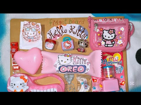 🎀Hello kitty🎀Mi primer  Fidget Board #fidget #crafts #unboxing
