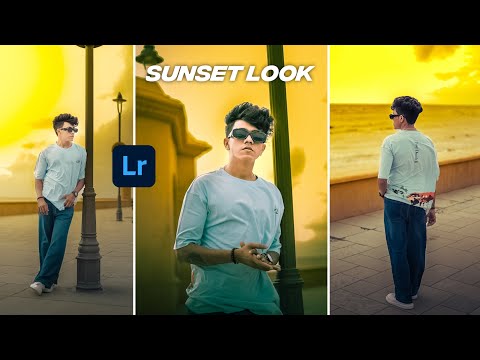 How to Create Fake Sunsets Light Effect in your photos using lightroom mobile - Badshah editing zone