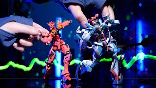 Stop-Motion Animation: GQuuuuuuX and Red Gundam Dancing to Plazma (Kenshi Yonezu)