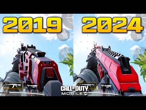 AK47 Red Action 2019 vs 2024 in CoD Mobile