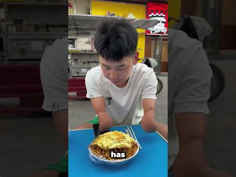 How did he manage to eat noodles without hands? Check this out!
