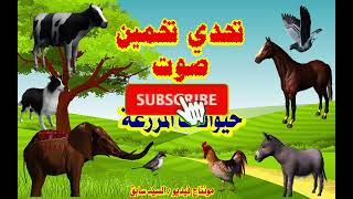 أتحداك هل يمكنك تخمين صوت الحيوان 🔊تحدي تخمين أصوات حيوانات المزرعة 🤯 مسابقة ممتعة  #تعالوا_نتعلم
