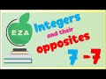 Opposites and Number Line Concepts