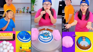 Hank Hill cake vs Stitch cake ice cream challenge!🍨 by Ethan Funny Family