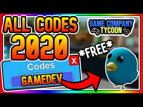 Game Company Tycoon Codes 07 2021 - codes for roblox games 2020