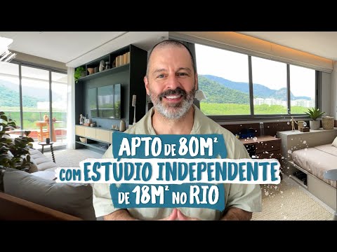 APARTAMENTO DE 90 M² COM ESTÚDIO INDEPENDENTE NO RIO