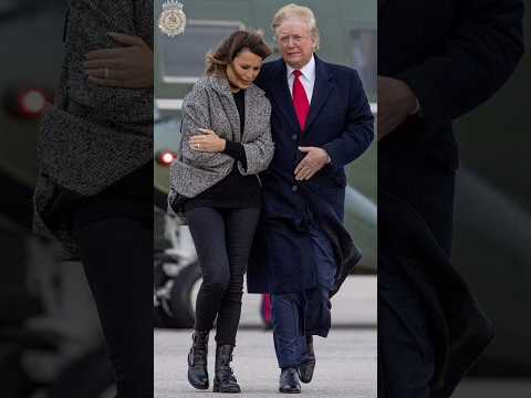 Rare and Heartwarming Moments Between Trump and Melania! 😍❤️‍🔥#fashion #style #chicstyle #shorts