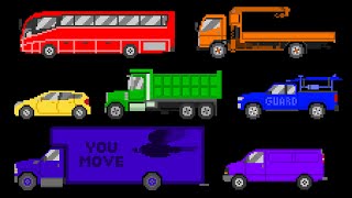 Colors of the Rainbow with Vehicles - The Kids' Picture Show