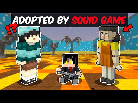 ADOPTED by SQUID GAME 3 DOLLS in MINECRAFT