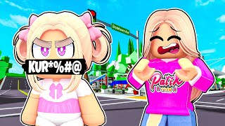 MAŁA AMI POWIEDZIAŁA BRZYDKIE SŁOWO... na BROOKHAVEN w ROBLOX! 😱