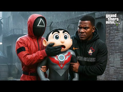 Franklin and Shinchan Hijack SQUID GAME in GTA 5! | Na Gta Gamer