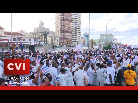 Pueblo cubano marchó para exigir cese de política de máxima presión de Estados Unidos