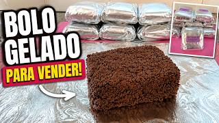 BOLO GELADO DE BRIGADEIRO | Receita Perfeita para Vender (Muito Molhadinho!)