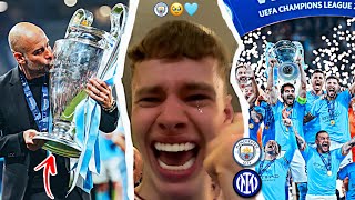 The Moment Manchester City WIN The CHAMPIONS LEAGUE & COMPLETE The TREBLE!