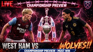 West Ham vs Wolves : Nuno the clock is ticking #WHUFC