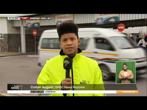 YouTube video thumbnail: Cape Town Taxi Routes Closed Due to Ongoing Violence