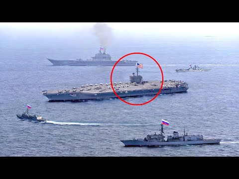 ロシアの戦艦がアメリカの空母を脅かす：次に何が起こるのか？