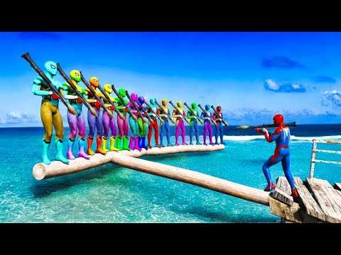 GTA 5 Epic Water Ragdolls | Spider-Man Jumps / Fails ep.7