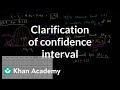 Understanding Confidence Intervals and Sampling Means