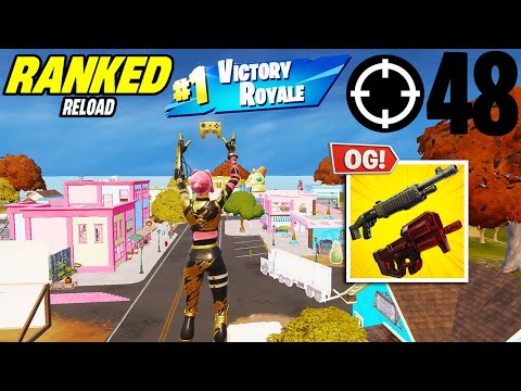 48 Elimination Solo Vs Squads " Ranked Reload " Gameplay Wins (NEW! Fortnite Chapter 6 PC)